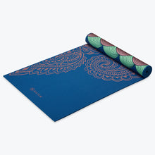 Load image into Gallery viewer, Premium Metallic Reversible Scalloped Ink Yoga Mat (6mm)